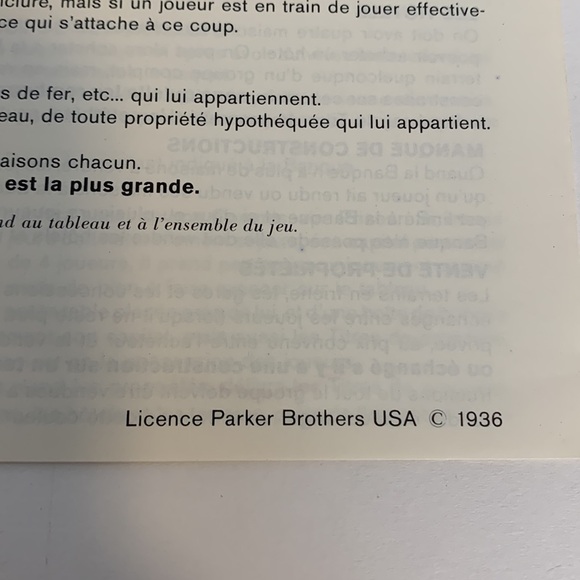 Vintage 1936 French Edition Monopoly Board Game - Picture 8 of 10